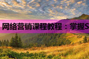 网络营销课程教程:掌握SEO技巧与互联网营销知识